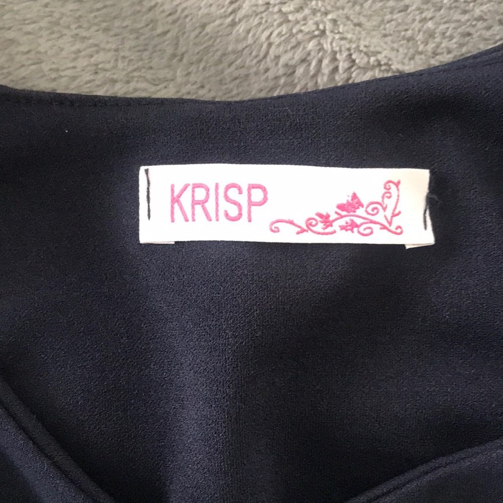 Navy Crop Jacket - Picture 2 of 5